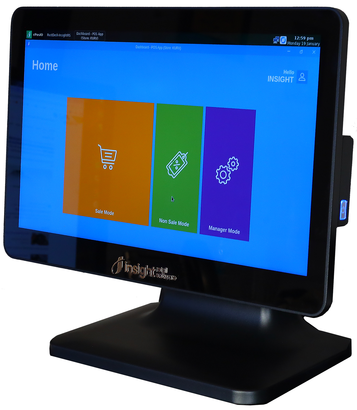 G2 Touch Monitor — Tim's own design, aluminum construction